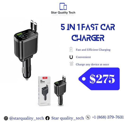 5 in 1 Fast Car Charger